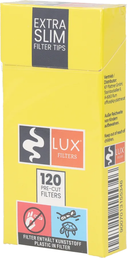 LUX Extra Slim Filter Tips, 120 Stück