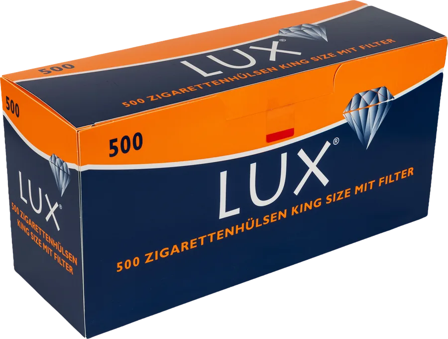 LUX Zigarettenhülsen King Size mit Filter, 500er Packung